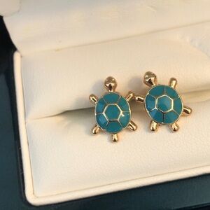 Turtle earrings bohemian style